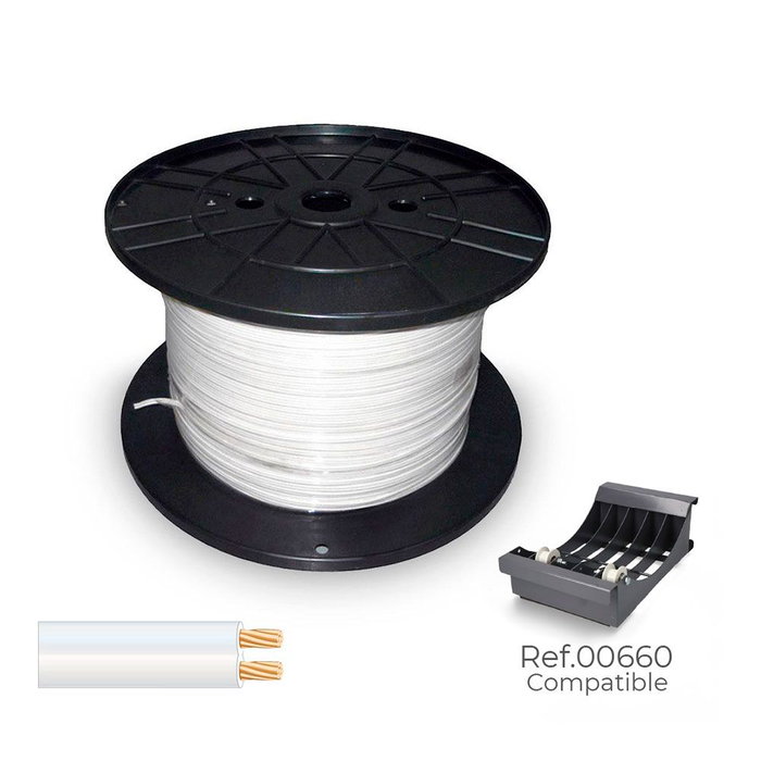 Sediles Cable paralelo 48v 2 x 0,75 mm² blanco 500 m bobina Sediles Cable paralelo 48v 2 x 0,75 mm² blanco 500 m bobina