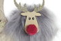 DKD Home Decor Figura Navidad Alpina Blanco Gris Mdf Poliester 8 x 13.5 x 13 cm (12 Unidades)