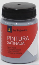 LA PAJARITA Pack de 6 botes de pintura satinada azul porcelana base látex