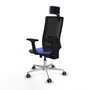 PIQUERAS Y CRESPO Silla de oficina Horna con Mecanismo Sincro/Traslack Azul