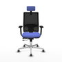PIQUERAS Y CRESPO Silla de oficina Horna con Mecanismo Sincro/Traslack Azul