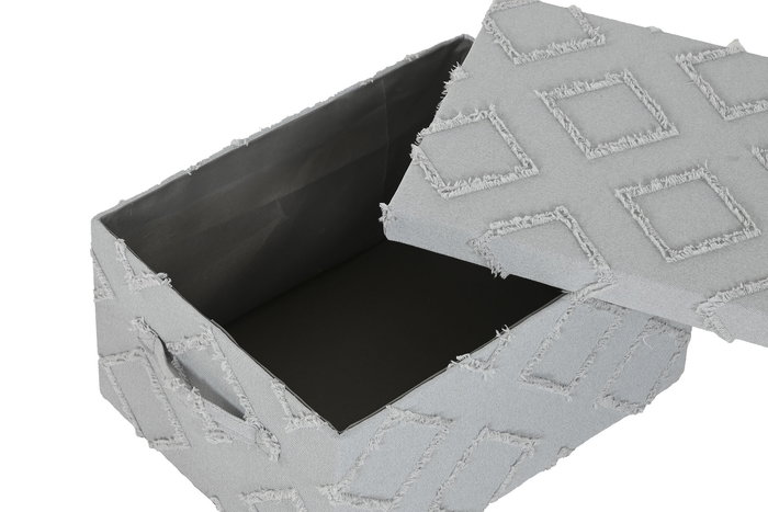 DKD Home Decor Caja Basicos Kondo Gris Crema 40 x 30 x 20 cm Set de 3 Unidades DKD Home Decor Caja Basicos Kondo Gris Crema 40 x 30 x 20 cm Set de 3 Unidades