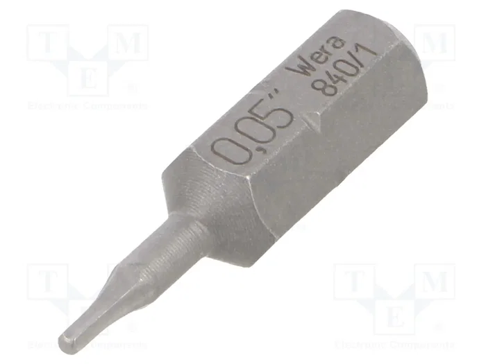 WERA Punta de destornillador Hex-Plus HEX 0,05 pulg de 25 mm WERA Punta de destornillador Hex-Plus HEX 0,05 pulg de 25 mm