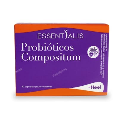 HEEL Probioticos Compositum 30 Cap. con 25 cepas probióticas, inulina, zinc para equilibrio microbiota intestinal y sistema inmune. Vegano, sin gluten ni lactosa. HEEL Probioticos Compositum 30 Cap. con 25 cepas probióticas, inulina, zinc para equilibrio microbiota intestinal y sistema inmune. Vegano, sin gluten ni lactosa.