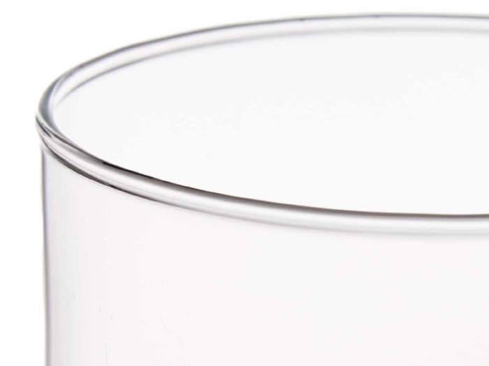 Giftdecor Jarrón Cilíndrico de Cristal Transparente - 30 cm de Alto x 10 cm de Diámetro, Vidrio (Set de 6)