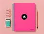 Antartik Cuaderno Espiral A4 Micro Antartik Tapa Forrada 120 Hojas 90 Gr Liso Con Bandas 4 Taladros Rosa Fluor