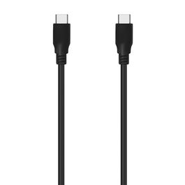 AISENS - CABLE USB 3.2 GEN2X2 20GBPS 8K@30HZ 5A 100W E-MARKER, TIPO USB-C/M-USB-C/M, NEGRO, 1.0M