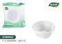 Algon Set 12 Bols Econo Plástico 250cc (12 cm x 5 cm x 12 cm) (24 Unidades)