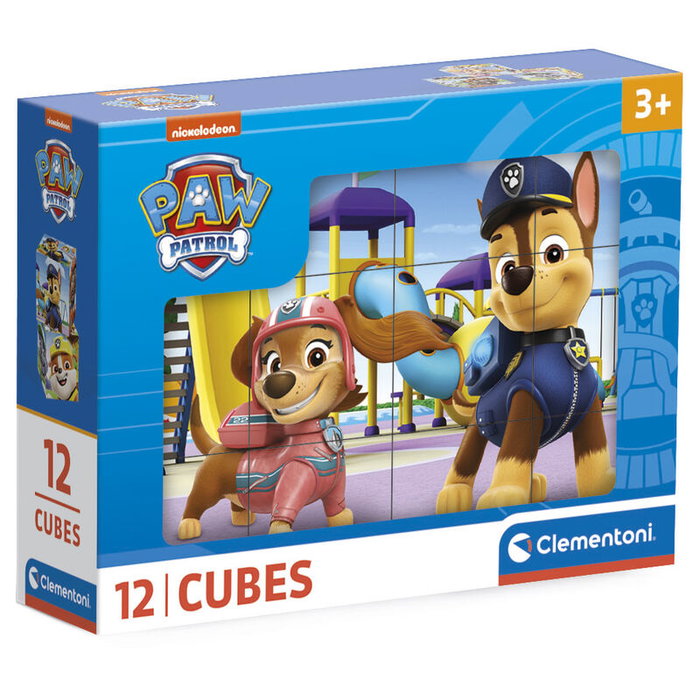 Clementoni Puzzle de Cubos Paw Patrol 12 piezas