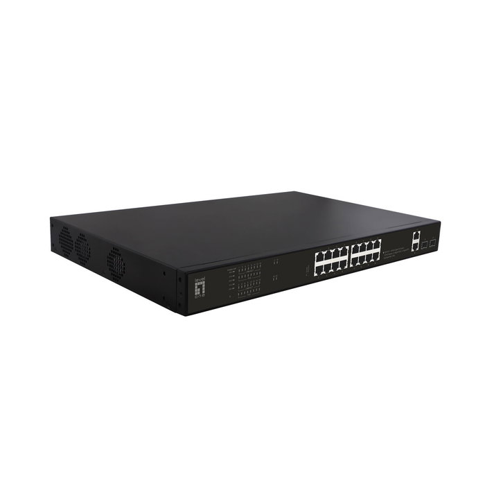 Level One GEP-2021 Switch 16x PoE+ 2xGE 2xSFP 1U
