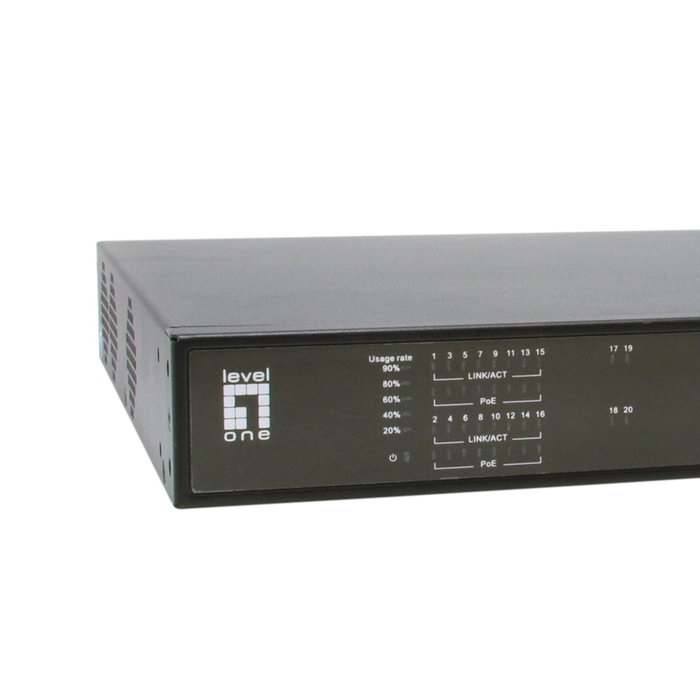 LevelOne GEP-2021 Switch Gigabit PoE de 20 Puertos LevelOne GEP-2021 Switch Gigabit PoE de 20 Puertos
