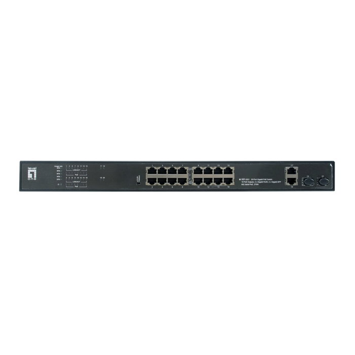 LevelOne GEP-2021 Switch Gigabit PoE de 20 Puertos LevelOne GEP-2021 Switch Gigabit PoE de 20 Puertos