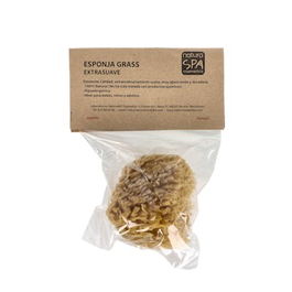 NATURASPA Esponja Grass 100% Natural Hipoalergénica Suave Absorbente Duradera Ideal Niños Adultos