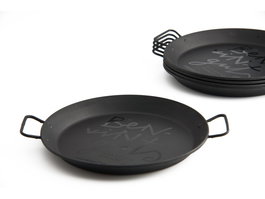 100x100 Chef Paellera 100 U Desechable de Polipropileno (PP) para 1 Persona, Ø 18 cm x 2 cm Alto