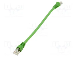 TELEGÄRTNER Patch cord Cat 6a S/FTP 0,25m Verde