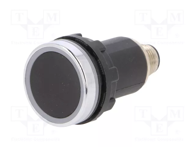 EMAS SCB Interruptor Capacitivo 22mm Negro y Plateado