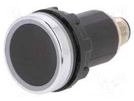EMAS SCB Interruptor Capacitivo 22mm Negro y Plateado