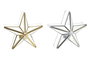 DKD Home Decor Portavelas de Metal y Cristal con Estrella, Surtido de 2 Unidades