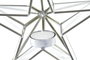 DKD Home Decor Portavelas de Metal y Cristal con Estrella, Surtido de 2 Unidades