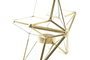 DKD Home Decor Portavelas de Metal y Cristal con Estrella, Surtido de 2 Unidades