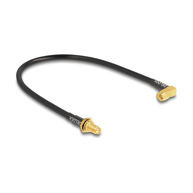 DeLOCK Cable de antena RG-58 SMA a SMA 90° 30 cm DeLOCK Cable de antena RG-58 SMA a SMA 90° 30 cm