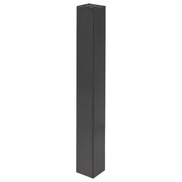 HERRAJES ALK Columna 80x80 para Base Plana Cuadrada Negro Mate Altura H1070 CIMA