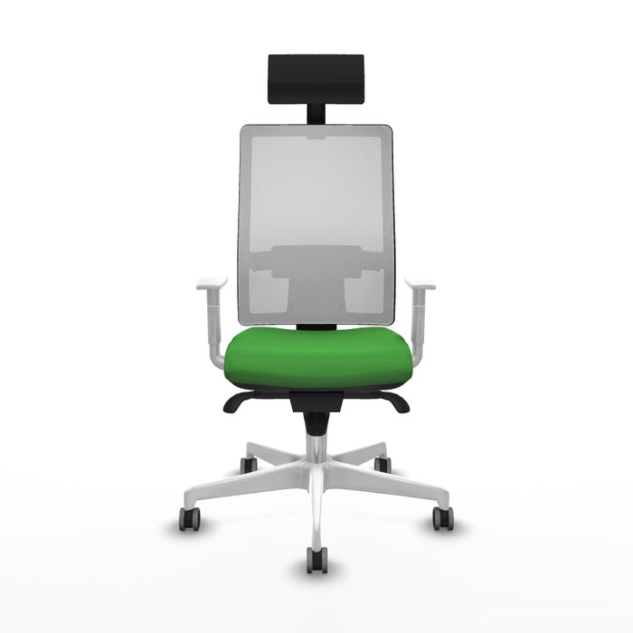PIQUERAS Y CRESPO Silla de oficina Horna con mecanismo Sincro, Verde y Blanco PIQUERAS Y CRESPO Silla de oficina Horna con mecanismo Sincro, Verde y Blanco
