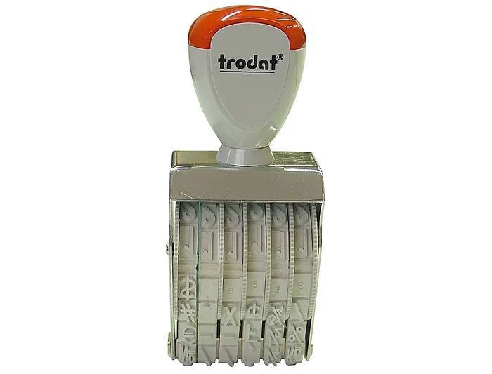 Trodat Numerador Manual con 6 Bandas y Caracteres de 7 mm Trodat Numerador Manual con 6 Bandas y Caracteres de 7 mm
