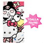 Sanrio Set Playa Hello Kitty 7 Piezas Cubo Toalla Bolsa +18 Meses 70x140cm