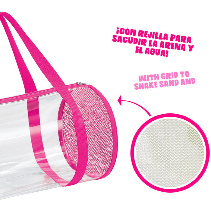 Sanrio Set Playa Hello Kitty 7 Piezas Cubo Toalla Bolsa +18 Meses 70x140cm