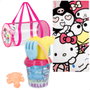 Sanrio Set Playa Hello Kitty 7 Piezas Cubo Toalla Bolsa +18 Meses 70x140cm