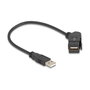 DeLOCK 67151 Módulo Keystone USB 2.0 hembra 45° a macho con cable de 30 cm