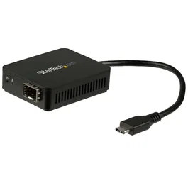 Startech USB3C1000LX Adaptador Conversor USB-C a SFP, Tipo C a 1000Base-LX/SX, USB 3.0 para Red de Fibra