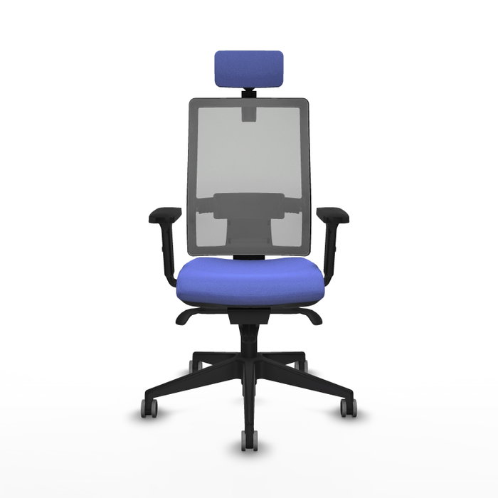 PIQUERAS Y CRESPO Silla de oficina Horna con mecanismo Sincro, Azul claro y Gris PIQUERAS Y CRESPO Silla de oficina Horna con mecanismo Sincro, Azul claro y Gris