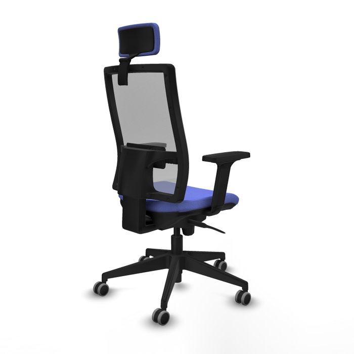 PIQUERAS Y CRESPO Silla de oficina Horna con mecanismo Sincro, Azul claro y Gris PIQUERAS Y CRESPO Silla de oficina Horna con mecanismo Sincro, Azul claro y Gris