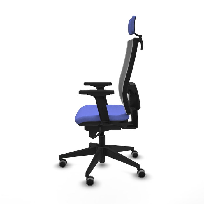 PIQUERAS Y CRESPO Silla de oficina Horna con mecanismo Sincro, Azul claro y Gris PIQUERAS Y CRESPO Silla de oficina Horna con mecanismo Sincro, Azul claro y Gris