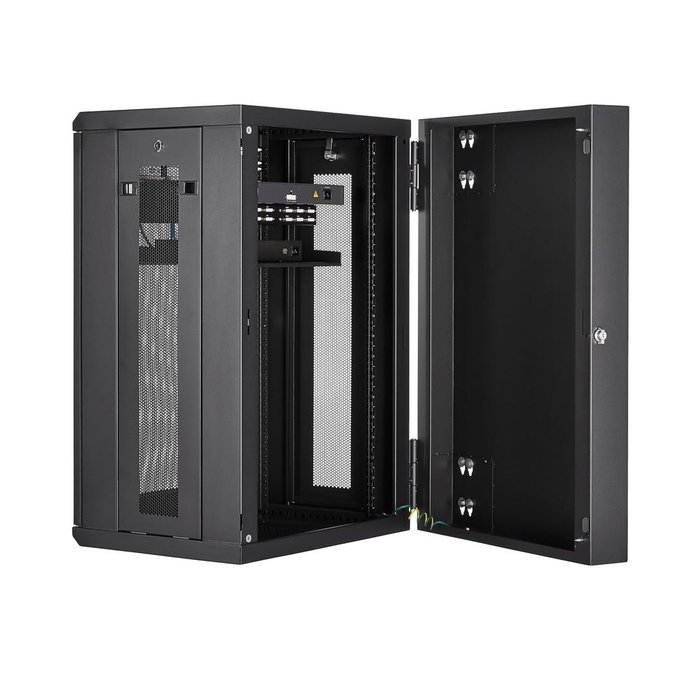 StarTech.com RK1820WALHM Armario Rack de Pared 18U 19 Pulgadas 4 Columnas Acero 90kg StarTech.com RK1820WALHM Armario Rack de Pared 18U 19 Pulgadas 4 Columnas Acero 90kg