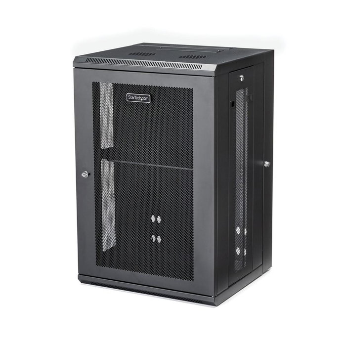StarTech.com RK1820WALHM Armario Rack de Pared 18U 19 Pulgadas 4 Columnas Acero 90kg StarTech.com RK1820WALHM Armario Rack de Pared 18U 19 Pulgadas 4 Columnas Acero 90kg