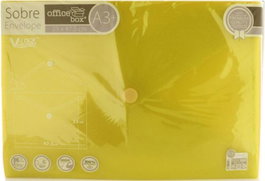 FRAGA IMPORT, S.L. Carpeta sobre A3+ V-Lock Velcro Amarillo