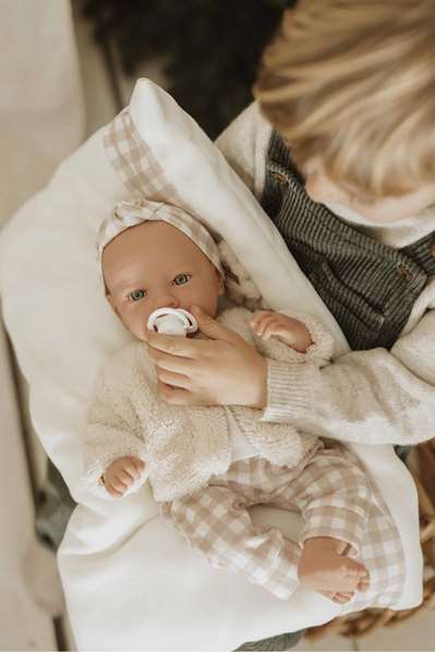 Muñecas Arias Muñeca Elegance Aria con Cojín (Muñeca de Peso) 40 cm Cuerpo Blando Muñeca Bebé Niño Juguete Niña Bebés