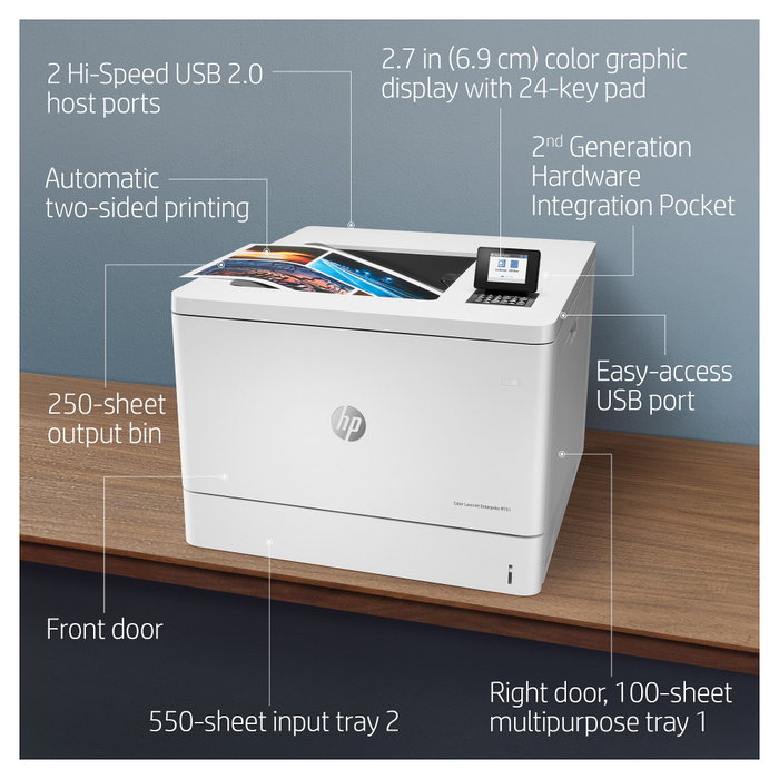 HP Color LaserJet Enterprise M751dn T3U44A Impresora Láser Color A3, Dúplex Automático, 41 ppm