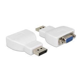 DeLOCK Adaptador DisplayPort a VGA Blanco 65568