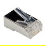 VALUE RJ-45 Modular Plug Conector, Cat.6/6A Blindado (Geschirmt), Metálico Transparente, Paquete de 100 Piezas (21.99.3065)