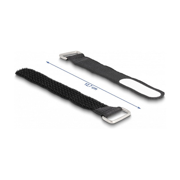 DeLOCK Brida autoadherente con lazo y campo de etiquetado 127 x 20 mm Negro, 5 piezas DeLOCK Brida autoadherente con lazo y campo de etiquetado 127 x 20 mm Negro, 5 piezas