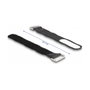 DeLOCK Brida autoadherente con lazo y campo de etiquetado 127 x 20 mm Negro, 5 piezas