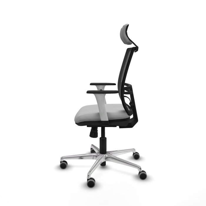 PIQUERAS Y CRESPO Silla de oficina Yunquera con mecanismo Sincro, Gris claro y Negro PIQUERAS Y CRESPO Silla de oficina Yunquera con mecanismo Sincro, Gris claro y Negro