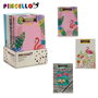 Pincello Carpeta con Pinza y Goma A4 Flamencos Surtidos 32 x 23 x 2 cm (Set de 36)