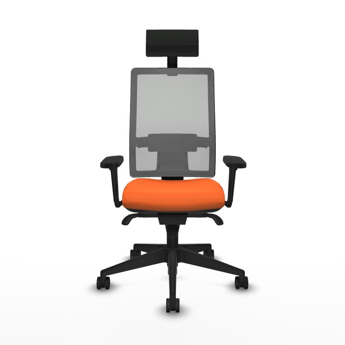 PIQUERAS Y CRESPO Silla de oficina Horna Naranja y Gris PIQUERAS Y CRESPO Silla de oficina Horna Naranja y Gris