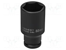 HÖGERT TECHNIK Vaso de percusión HEX 32mm 1/2 pulgadas largo