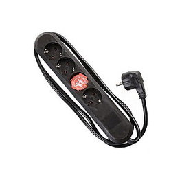 Bachmann Smart 4xCEE7/3 negro con cable de 1,5 m CEE7/7